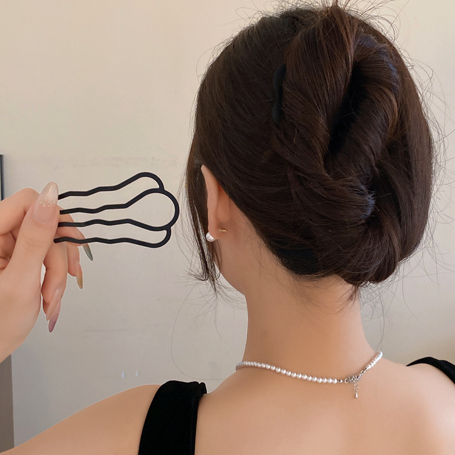 Women Fashion Hair Style - Metall U-förmige Haar Gabel Kämme Einfache