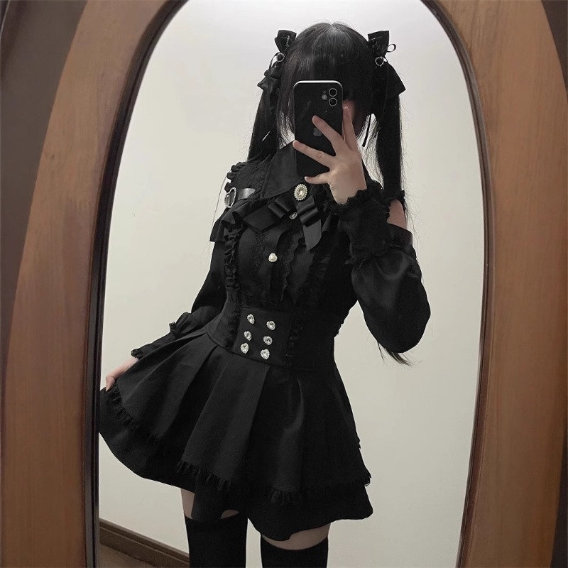 Women'S Y2K Fashion Aesthetic - Damen Jirai Kei Outfit Japanischer Stil