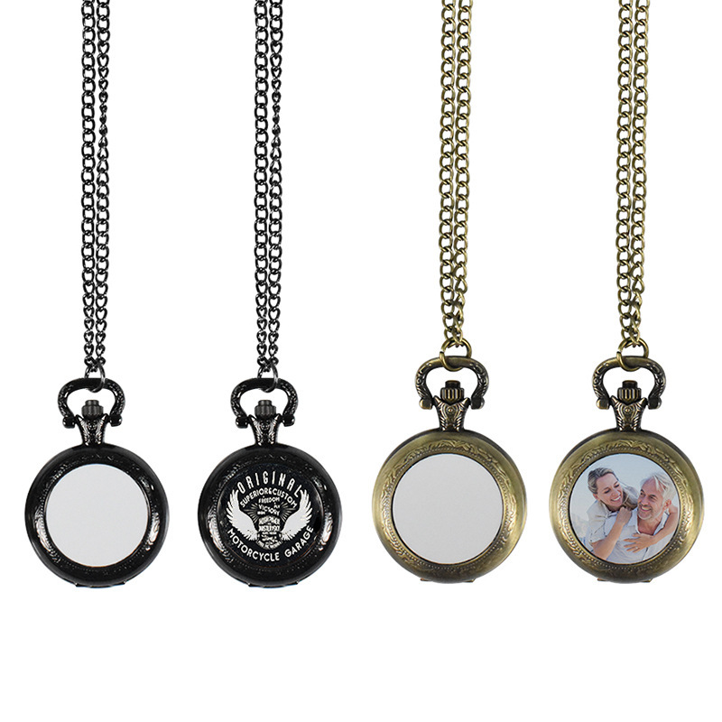 Women Fashion Jewellery - Maßgefertigte Vintage Metall-Taschenuhr Anhänger-Halskette Klassische Uhren-Halskette