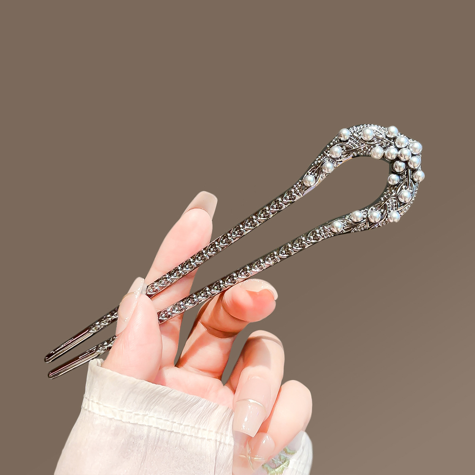 Women Fashion Hair Style - Modische Metall-Haarspange in U-Form für Damen,