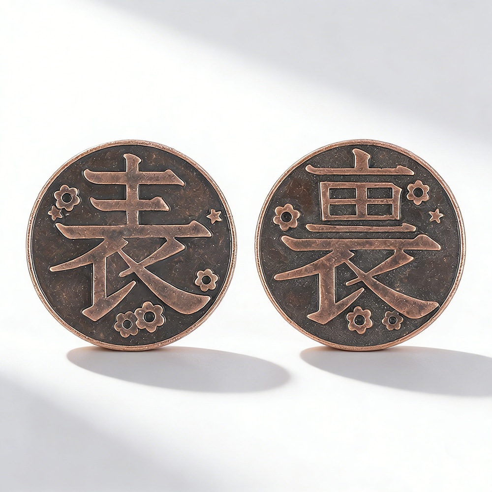 Women Fashion Japan - Anime-Peripherieartikel Tsuyuri Kanawo Metall-Gedenkmünzen Modischer Charm-Schmuck