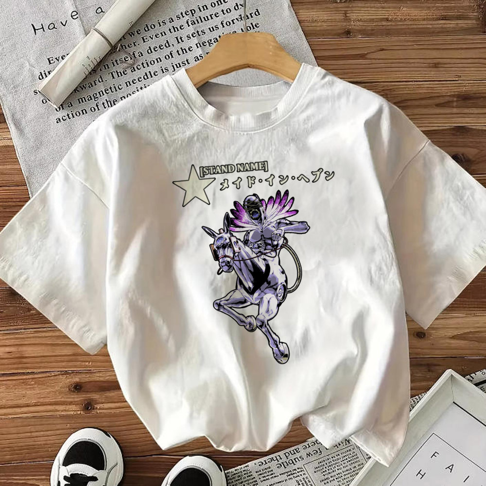Women Fashion 80S - Jojo's Bizarre Adventure Top-T-Shirts für Damen,