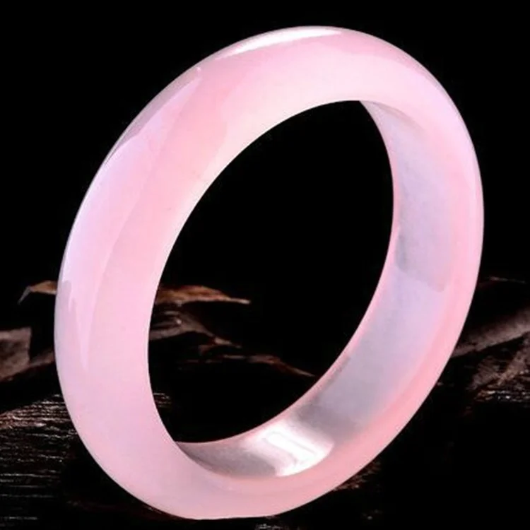 Women Fashion Jewellery - Echte Natürliche Rosa Jade Armreif Armband