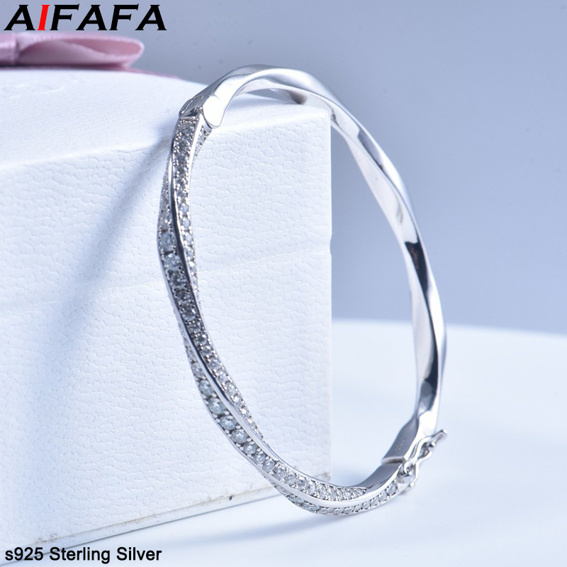 Women Fashion Jewellery - S925 Sterling Silber Armreif für Damen