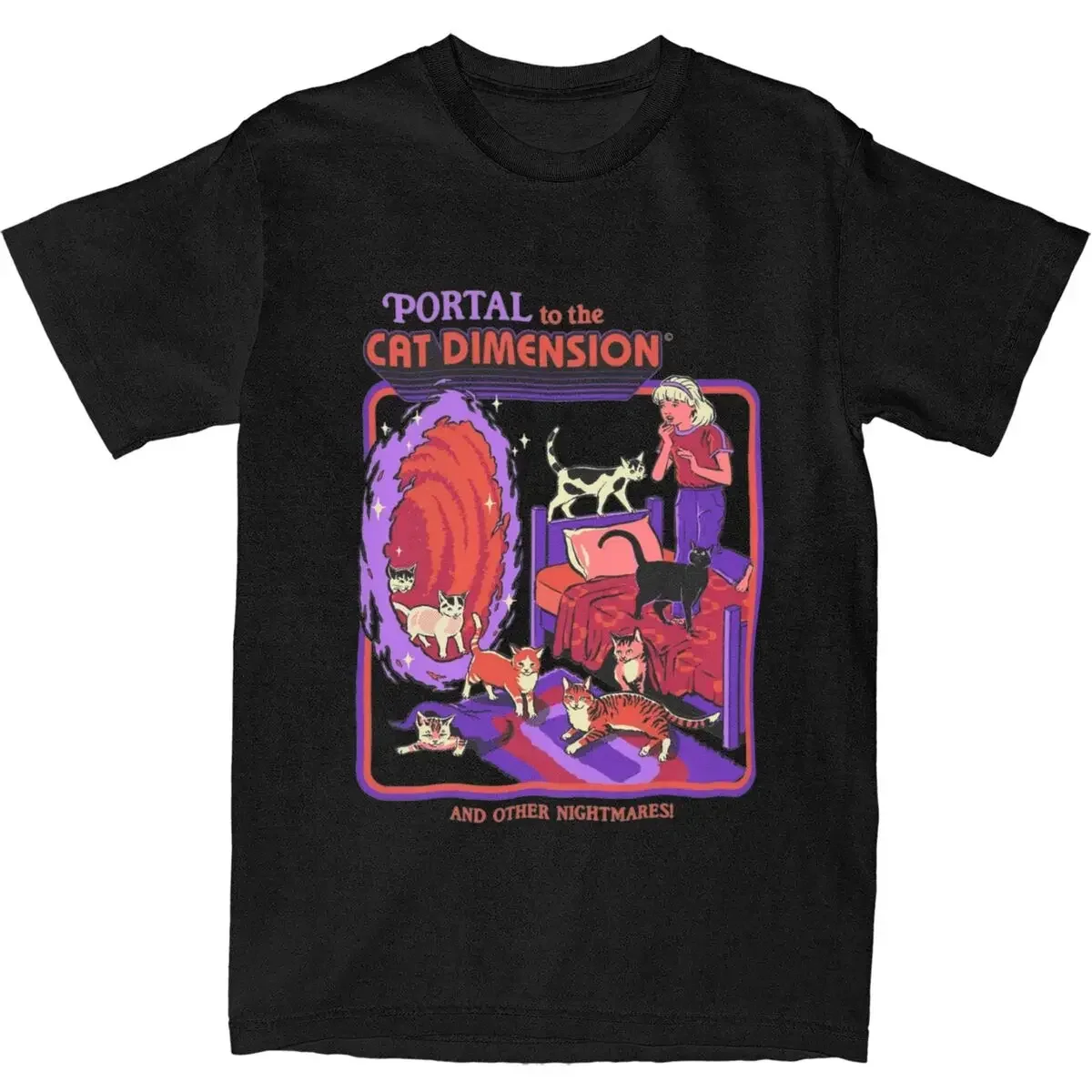 Women'S Fashion From The 70S - Katze Dimension Vintage Horror dunkle Kunst