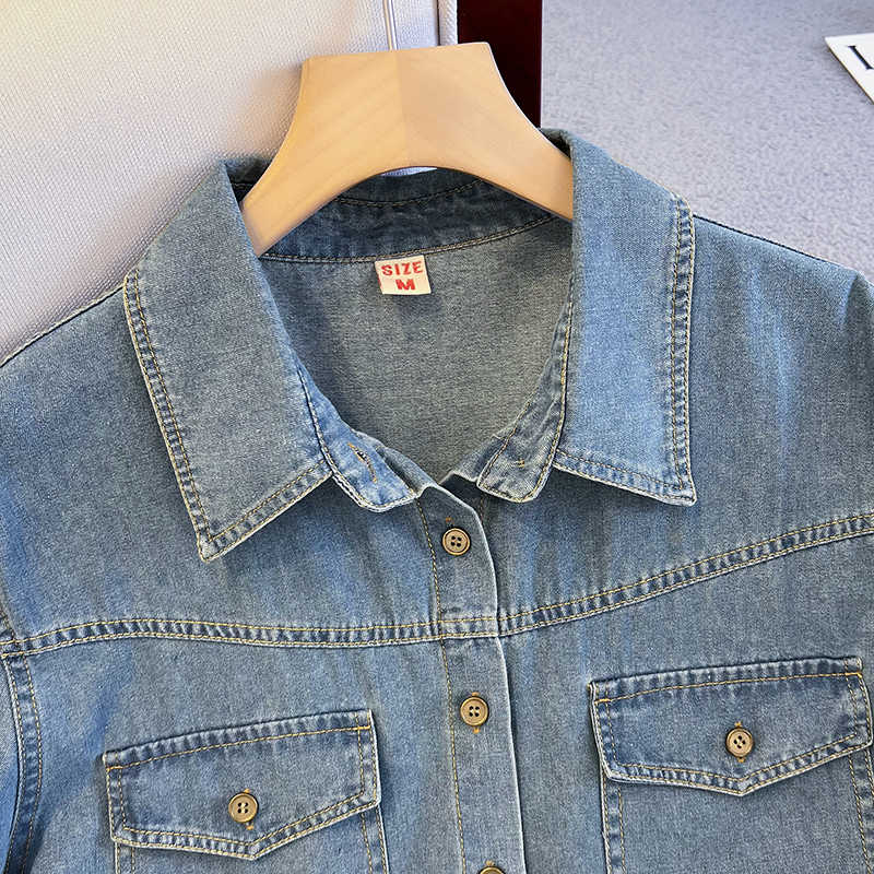 Retro Denim Hemd Für Frauen So – Women'S Fashion Denim Jacket Bewertung und Preis