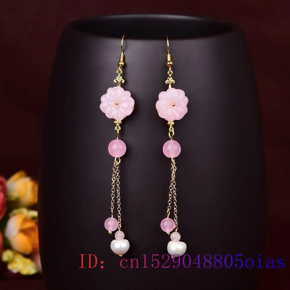 Rosa Jade Blumen Ohrringe Chal – Women Fashion Jewellery Bewertung und Preis