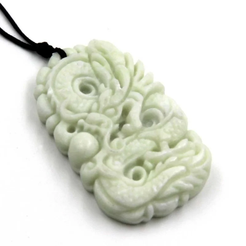 Natürliche Weiße jade Dragon P – Women Fashion Jewellery Bewertung und Preis