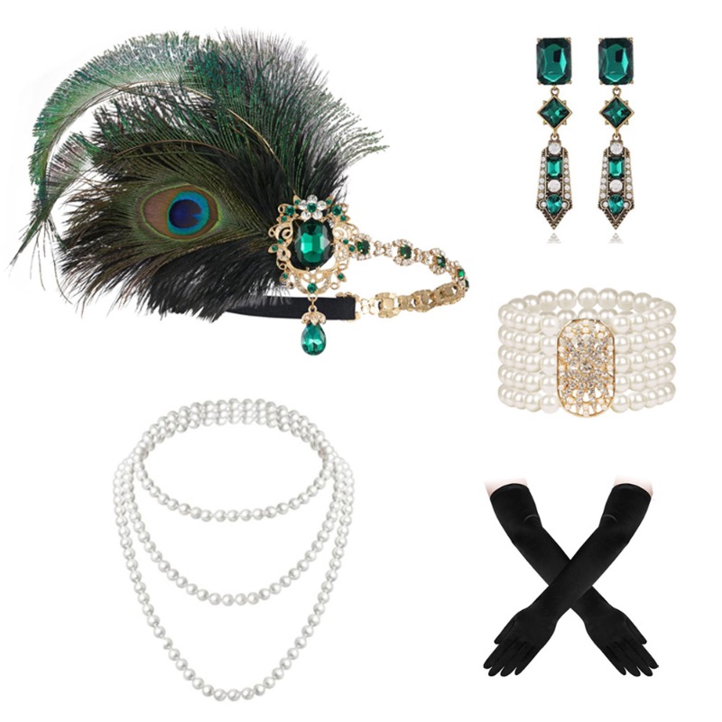 Flapper-Zubehör-Set, 1920er-Ja – Women'S Fashion Roaring 20S Bewertung und Preis