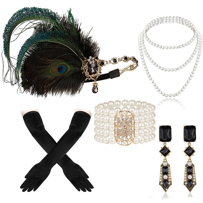 Flapper-Zubehör-Set, 1920er-Ja – Women'S Fashion Roaring 20S Bewertung und Preis