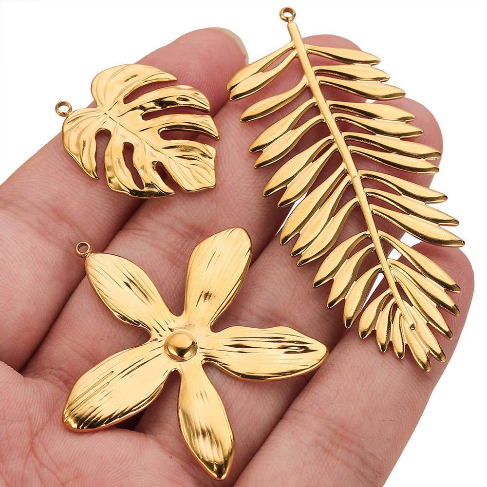 5 Stück Edelstahl Große Blatt- – Women Fashion Jewellery Bewertung und Preis