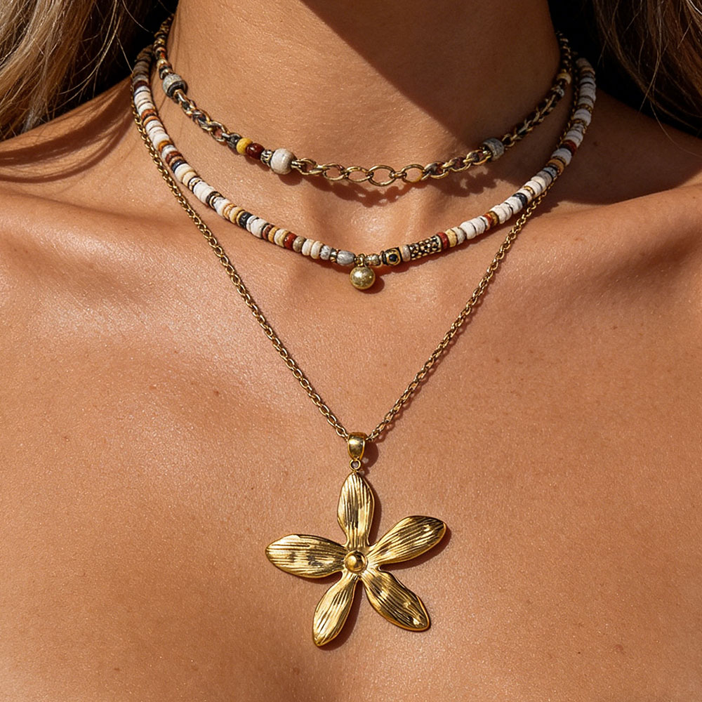 5 Stück Edelstahl Große Blatt- – Women Fashion Jewellery Bewertung und Preis