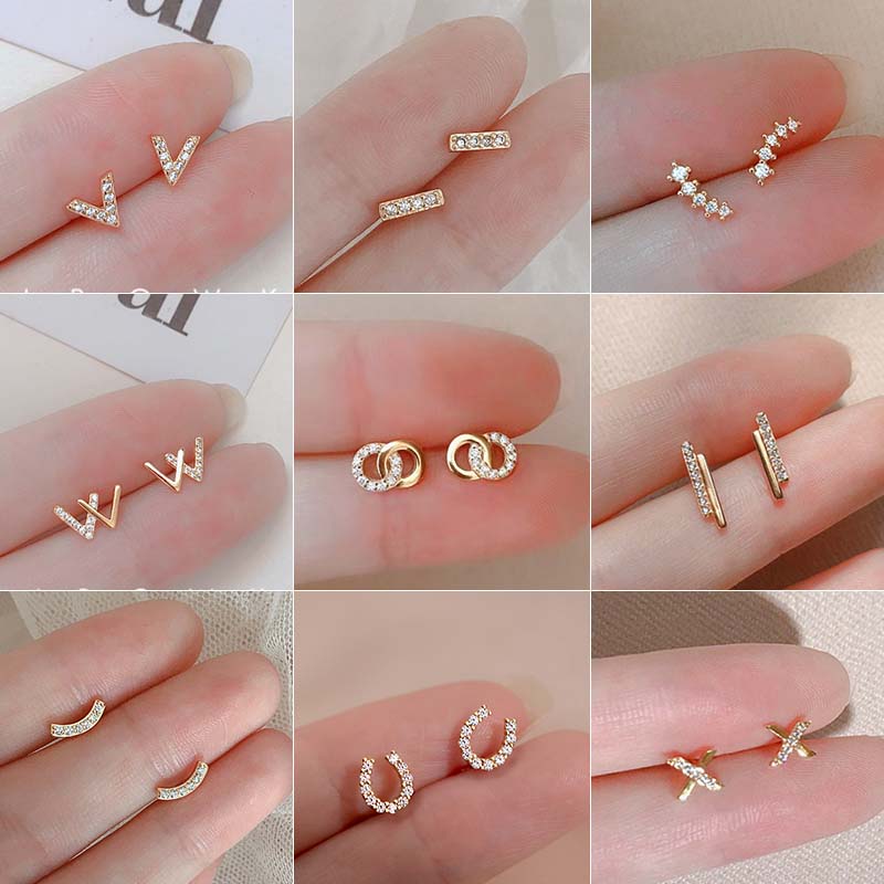 Geometrie Gold Silber Farbe Zi – Women'S Fashion Show 2022 Bewertung und Preis