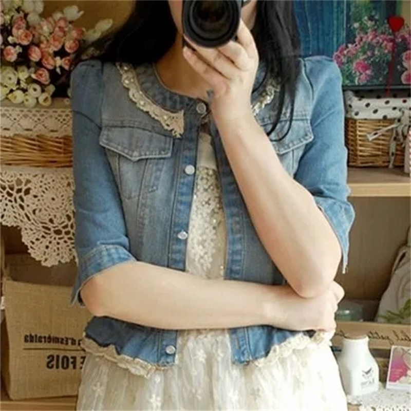 Denim Jacke Frauen Halbe Hülse – Women'S Fashion Denim Jacket Bewertung und Preis