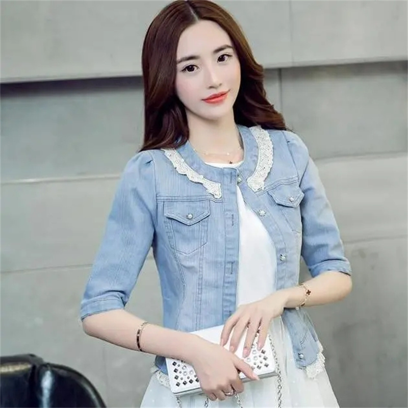 Denim Jacke Frauen Halbe Hülse – Women'S Fashion Denim Jacket Bewertung und Preis