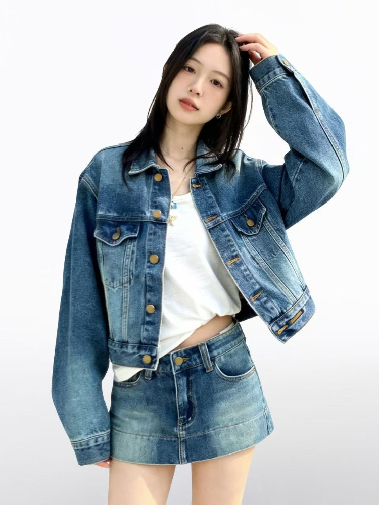 Damen American Vintage 2-teili – Women'S Fashion Denim Jacket Bewertung und Preis