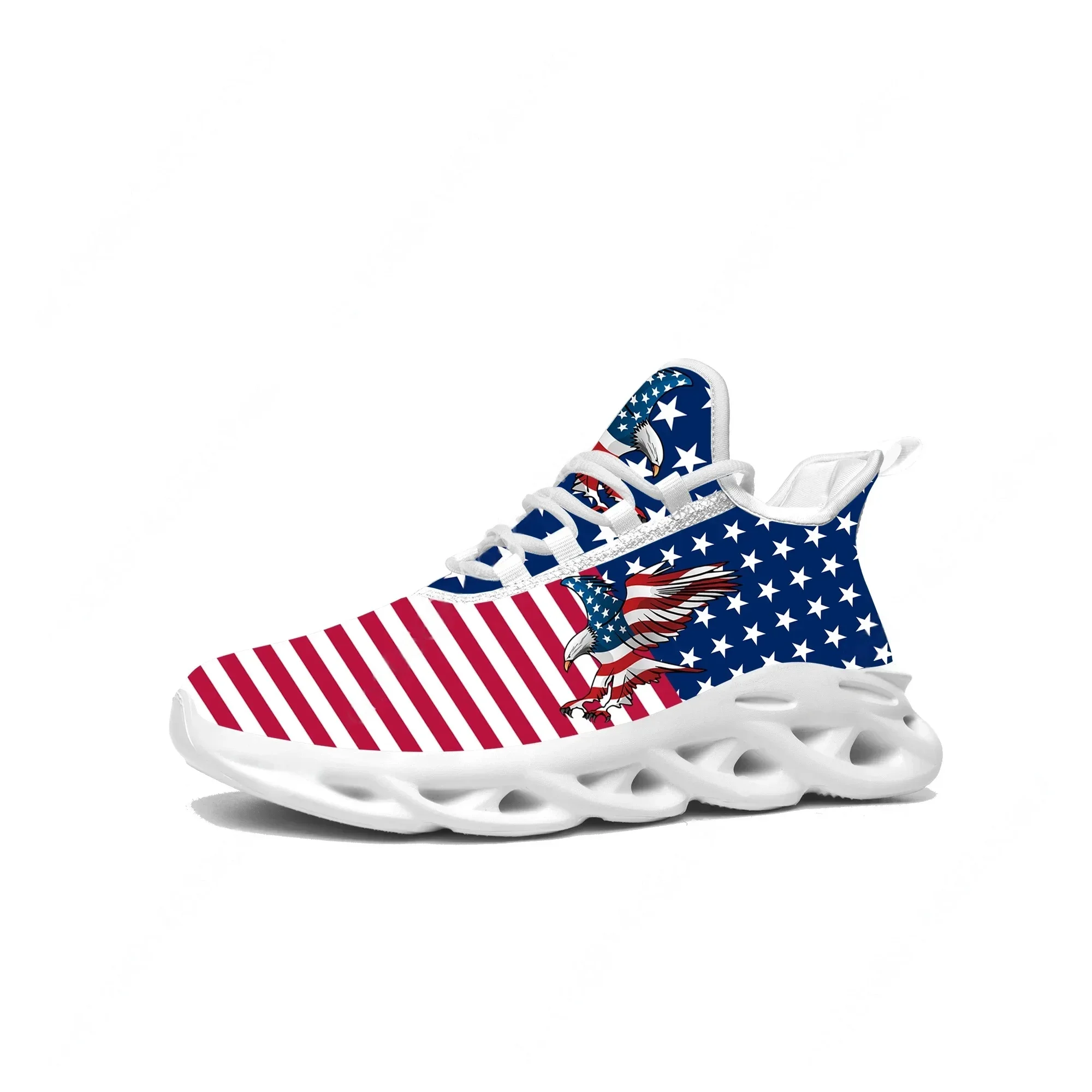 USA-Flagge Amerika Rot-Blau-We – Women'S Fashion Running Shoes Bewertung und Preis