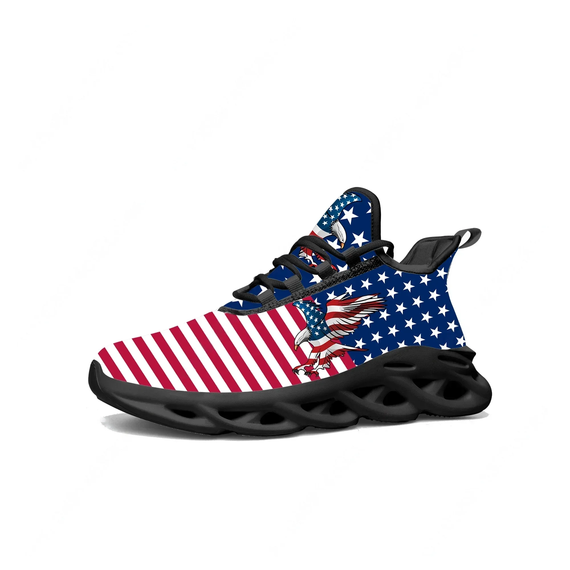 USA-Flagge Amerika Rot-Blau-We – Women'S Fashion Running Shoes Bewertung und Preis