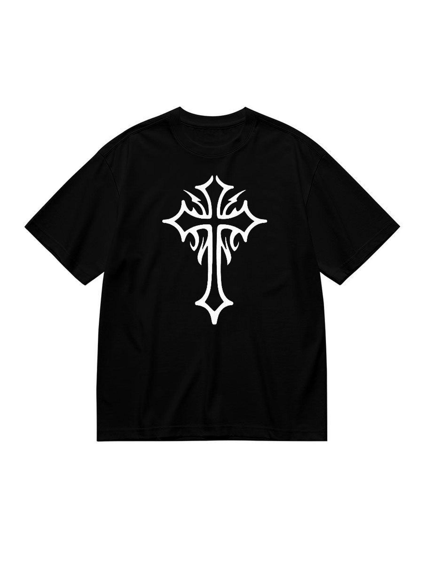 Gothic-Kreuz Grafik T-Shirt Da – Women'S Y2K Fashion Aesthetic Bewertung und Preis