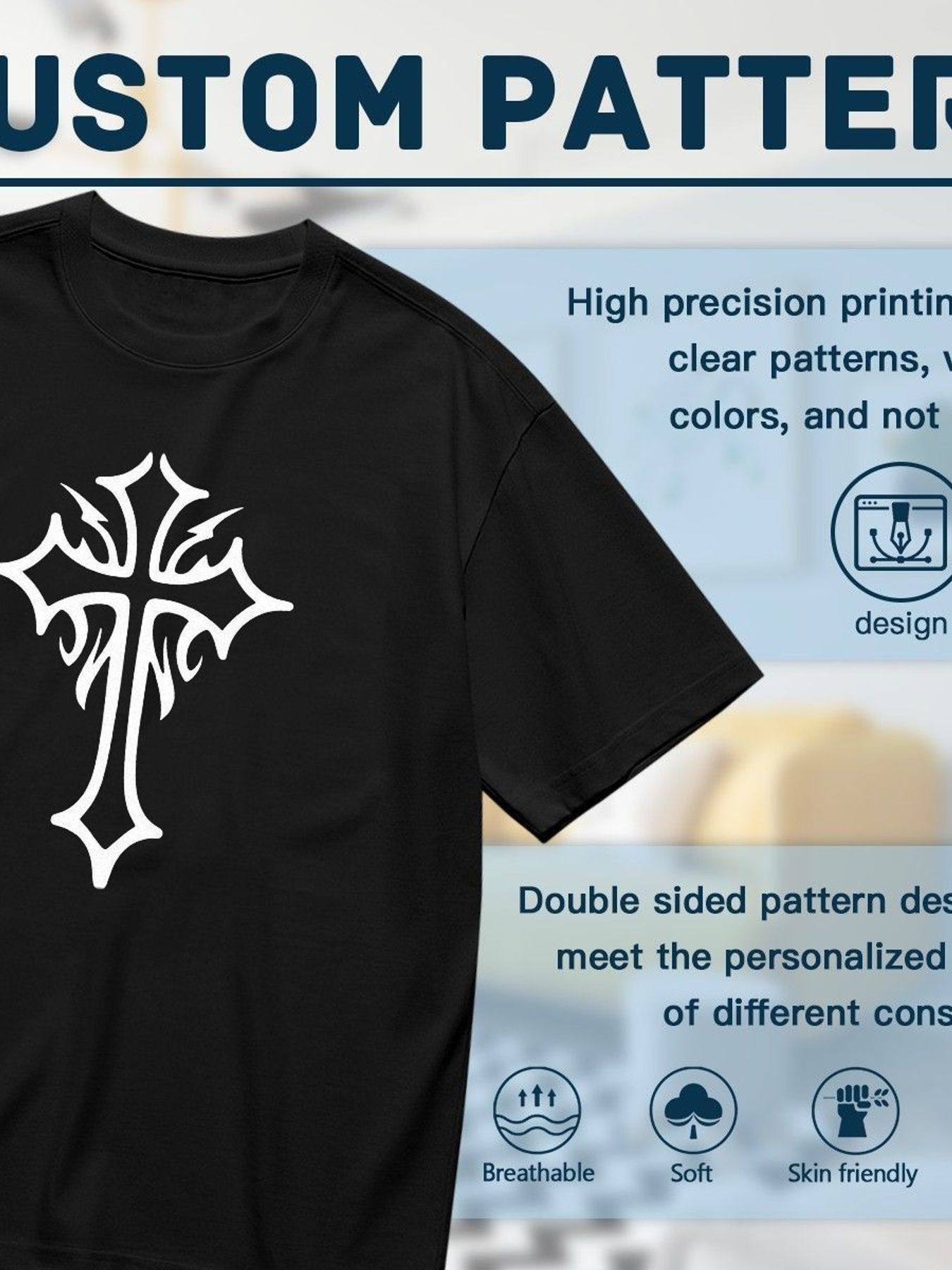 Gothic-Kreuz Grafik T-Shirt Da – Women'S Y2K Fashion Aesthetic Bewertung und Preis