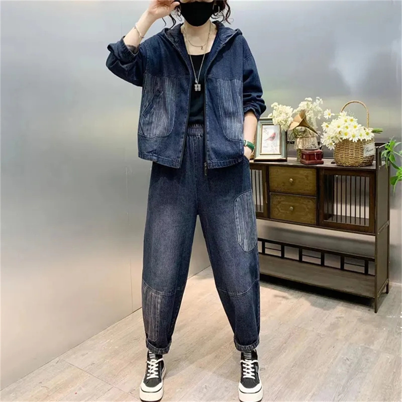 2024 Herbst Kapuze Qdenim Jack – Women'S Fashion Denim Jacket Bewertung und Preis