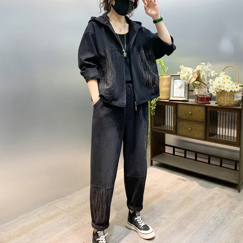 2024 Herbst Kapuze Qdenim Jack – Women'S Fashion Denim Jacket Bewertung und Preis