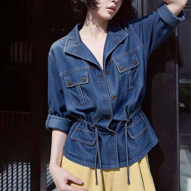 Amerikanisches Hongkong-Stil D – Women'S Fashion Denim Jacket Bewertung und Preis
