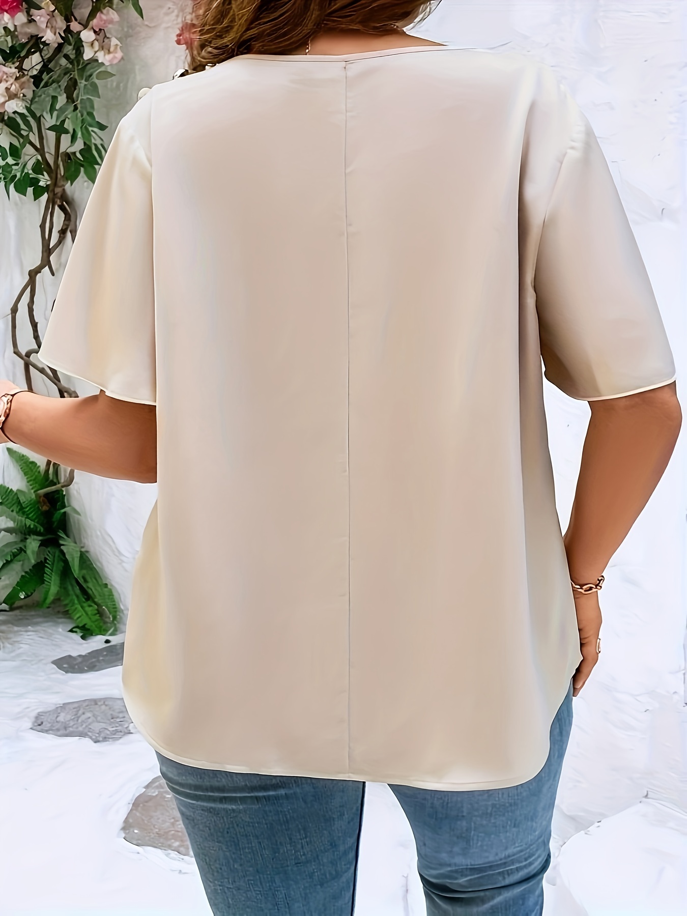 Plus SizeTemperament Bluse Läs – Women'S Fashion Jersey Bewertung und Preis