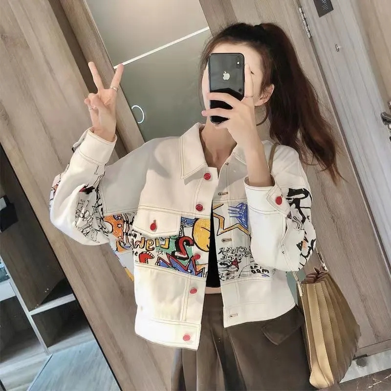 Koreanische Weibliche Mode Fre – Women'S Fashion Denim Jacket Bewertung und Preis
