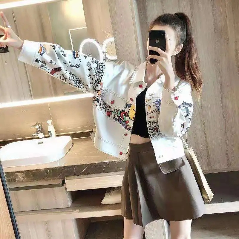 Koreanische Weibliche Mode Fre – Women'S Fashion Denim Jacket Bewertung und Preis