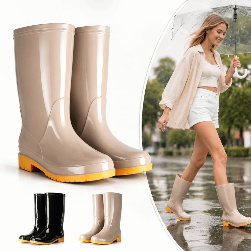 Rutschfeste Damen-Regenstiefel – Women'S Fashion Rain Boots Bewertung und Preis