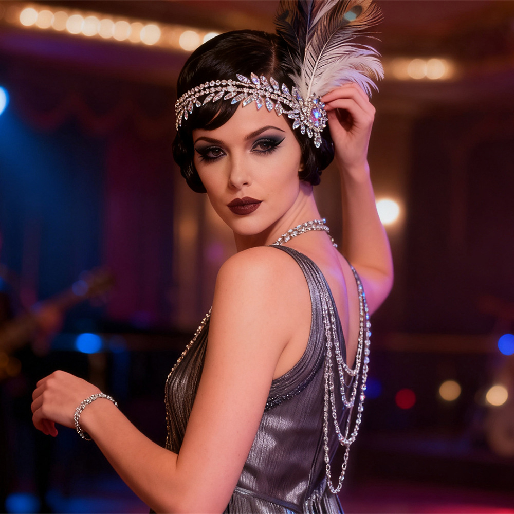 1920er Jahre Great Gatsby Fede – Women'S Fashion Roaring 20S Bewertung und Preis